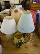 5 Table Lamps with Shades