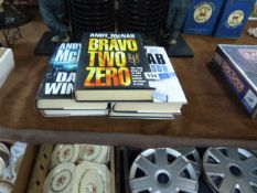 5 Signed Hardbacked Books - Andy McNabb & Others