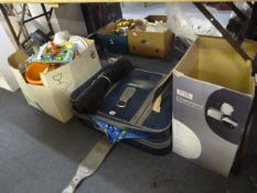 2 Boxes of Kitchenalia - China Ware etc & Case with Contents