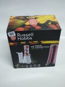 *Russell Hobbs Mix & Go Blender with 2 x 600mm Containers - 300 Watts (White)