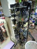 Large Quantity of Costume Jewellery on stand including Bangles - Necklaces etc