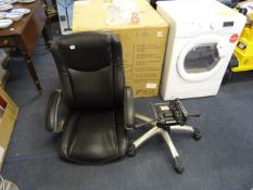 *Black Leather Executive Chair