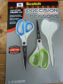 *2 Pairs of Scotch Precision Scissors