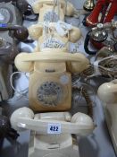 4 GEC Cream Telephones