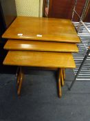 Nest of 3 Teak Tables