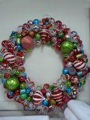 *Large Shatterproof Festive Wreath