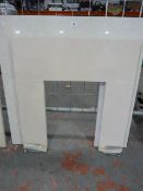 *2 Cream Marble Fire Backs