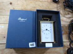 Raport Brass Carriage Clock in Box