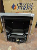 *Crystal Fires Gem Royal 4 Sided Gas Coal Effect Fire Complete with Accessories