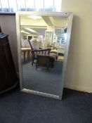 *Large Silver Framed Wall Mirror