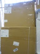 *New Mist 1200 x 900 Offset Quadrant Left Hand Acrylic Tray with 900mm End Panel