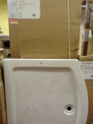 *Mist by Aqua Lux 1200mm Semi Frameless Bow Front Shower Cubicle Complete with Tray