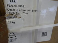 *Off Set Quadrant Right Hand Shower Tray