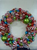 *Large Shatterproof Festive Wreath