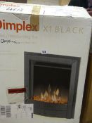 *Dimplex Electric Fire with Brass Trim