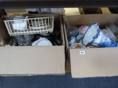 2 Large Boxes of China & Glassware