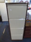 Bisley 4 Drawer Foolscap Filing Cabinet - Coffee & Cream