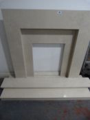 *Cream Stone Fire Surround