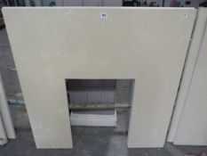 *2 Cream Marble Fire Backs