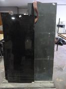 *3 Black Hearths & Piece of Black Granite