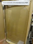 *Crystal Chrome Bath/Shower Screen