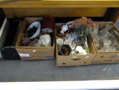 3 Boxes of China & Glassware
