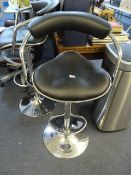 *Black & Chrome Gas Lift Bar Stool