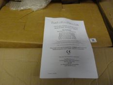 *Fuel Effect Fires Slimline Gas Fire with Brushed Steel Finish Black with Coals