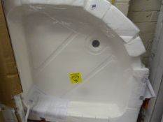 *Haze 900mm Quadrant Cast Stone Shower Tray