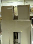 *3 x Cream Hearth Set 1370 x 380 & Back Plate 940 x 940