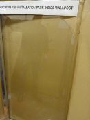 *Crystal Chrome Bath/Shower Screen