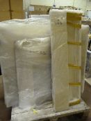 *Cream Marble Fire Place - Complete