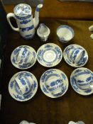 Couldon Blue & White Coffee Set