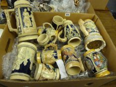 Large Quantity of Ceramic Steins