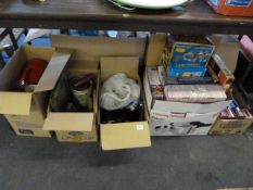 5 Boxes Containing Childrens Games - Bric-a-Brac - Hair Dyes etc