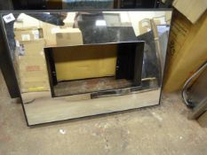 *Mirrored Wall Mounted Fire Surround