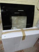 *Bemodern Enzo Hang on The Wall LED Electric Fire 930 x 620 RRP £359 with Black Glass Curved Front