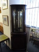 Glazed Mahogany Corner Cabinet
