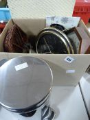 Box Containing Vase - Wall Clocks - Barometer - Trinket Trays etc