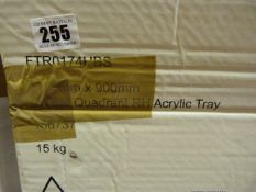 *1200 x 900mm Offset Quadrant Right Hand Acrylic Tray