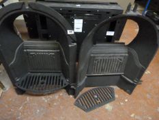 *2 Cast Iron Fire Backs