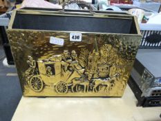 Embossed Brass Magazine Rack