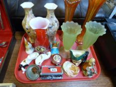 *Collection of Ornaments & Vases Including Pendelfin - Doulton Toby Jug - Royal Albert etc