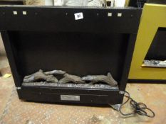 *Charlton & Jenrick Log Effect  Electric Fire with Remote  Model EF28A