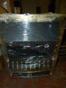 *Electric Fire Insert with Brass Detail
