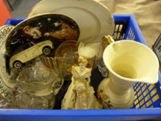 Box of Decorative China & Glassware