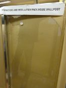 *Crystal Chrome Bath/Shower Screen