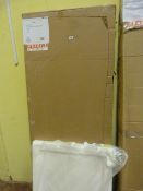 *Haze 760mm Recess Door & Side Panel Complete with Stone Effect Shower Tray