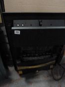*Coal Effect Electric Fire with Brass Trim
