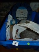 *Box Containing Wire Wool - Extension Lead - Cable Clips - Electrical Sockets etc